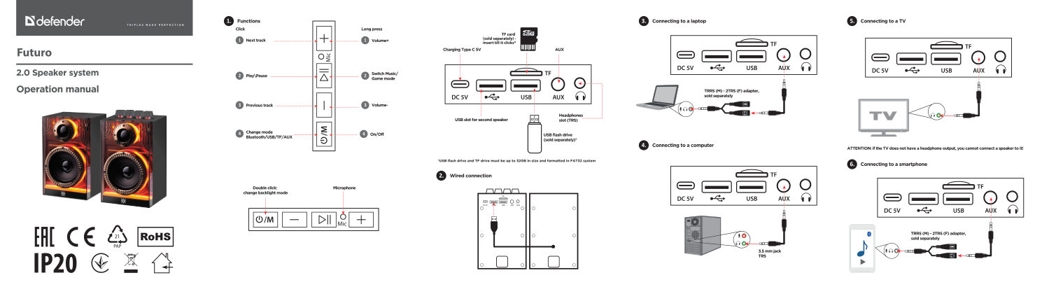 Колонки Defender Futuro