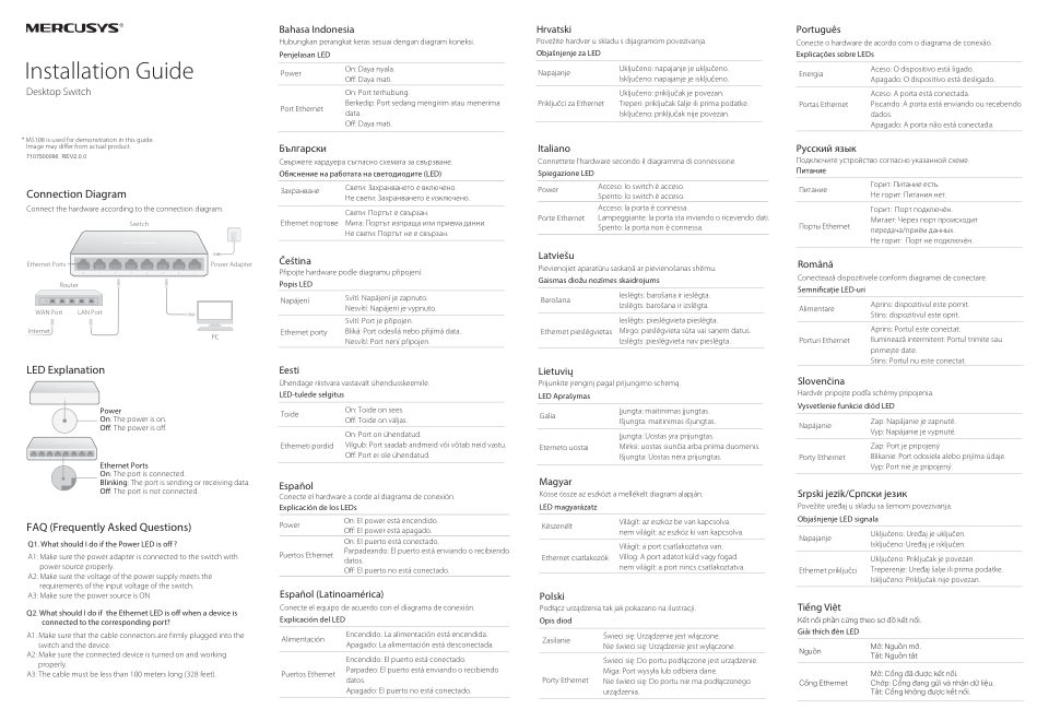 Коммутатор Mercusys MS108