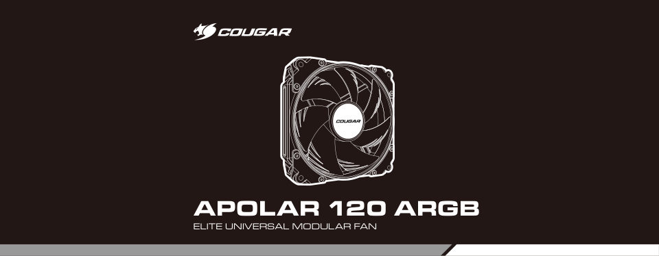 Комплект вентиляторов Cougar APOLAR 120 ARGB [CF-APR12HB3-RGB]