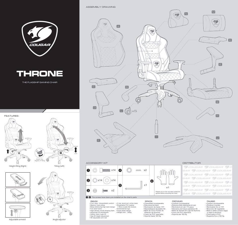 Компьютерное кресло Cougar THRONE