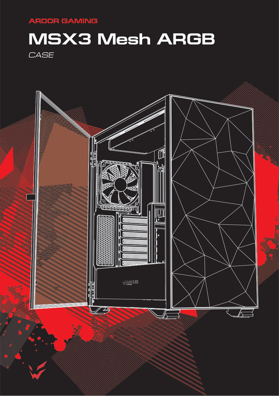 Корпус ARDOR GAMING MSX3 Mesh ARGB