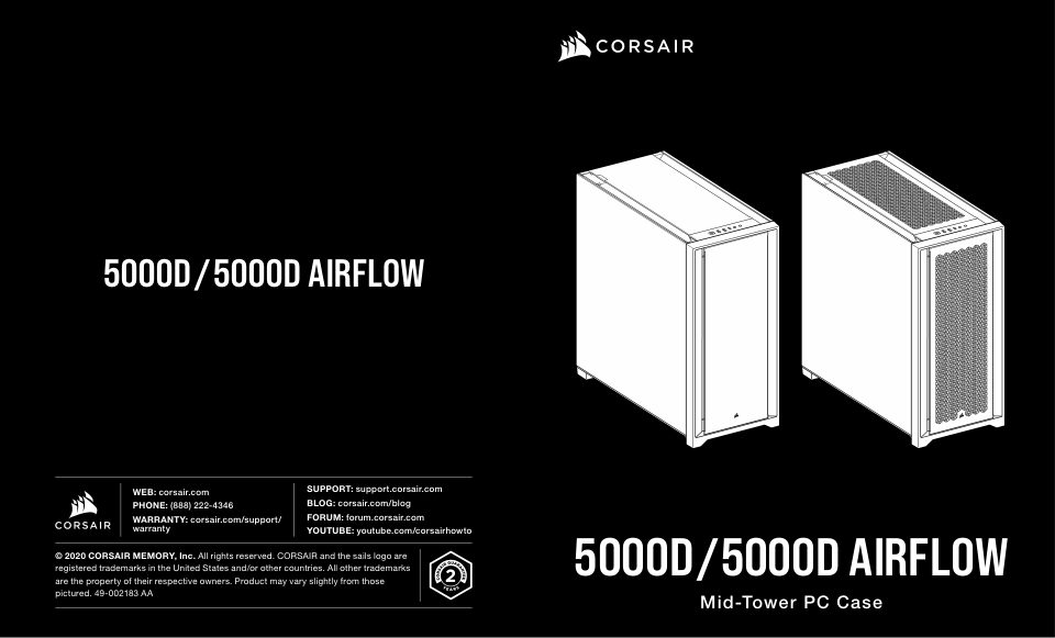 Корпус Corsair 5000D AIRFLOW [CC-9011210-CN]