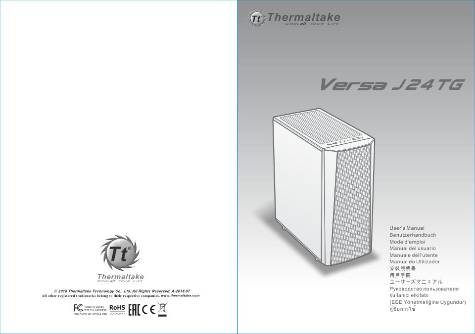 Корпус Thermaltake Versa J24 TG RGB [CA-1L7-00M1WN-01]