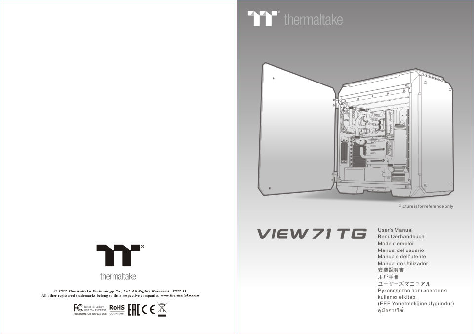 Корпус Thermaltake View 71 Tempered Glass Snow Edition [CA-1I7-00F6WN-00]