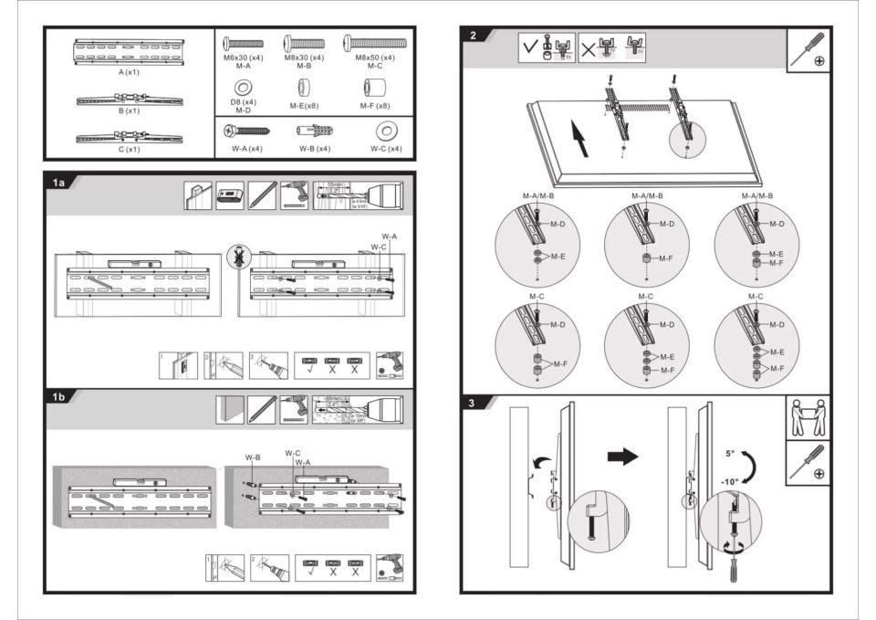 Кронштейн для ТВ Ultramounts UM835T