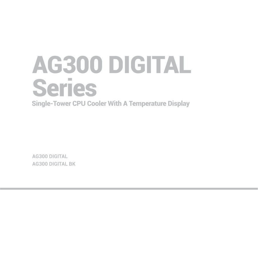Кулер для процессора DEEPCOOL AG300 DIGITAL [R-AG300-BKNDMN-G-2]
