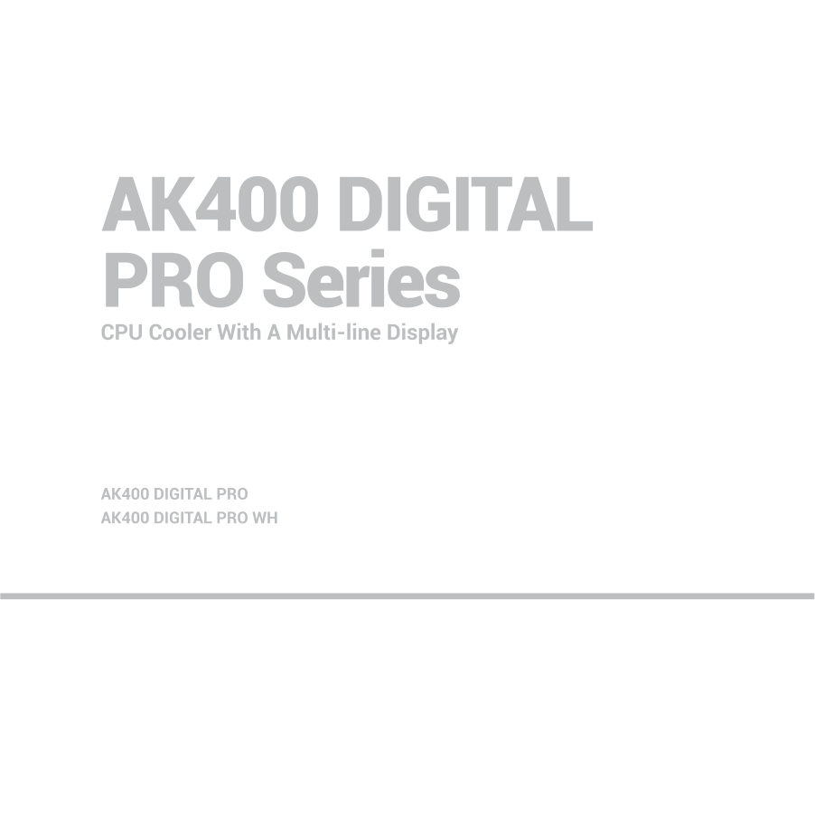Кулер для процессора DEEPCOOL AK400 DIGITAL PRO