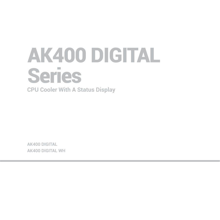 Кулер для процессора DEEPCOOL AK400 DIGITAL SE [R-AK400-BKADMN-GJD]
