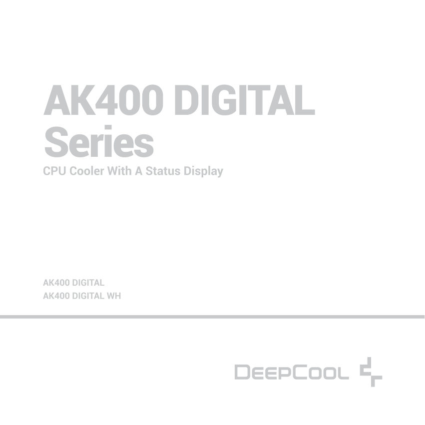 Кулер для процессора DEEPCOOL AK400 DIGITAL WH [R-AK400-WHADMN-G]