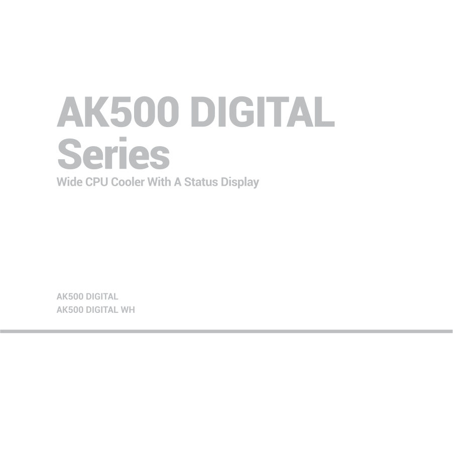 Кулер для процессора DEEPCOOL AK500 DIGITAL [R-AK500-BKADMN-G]