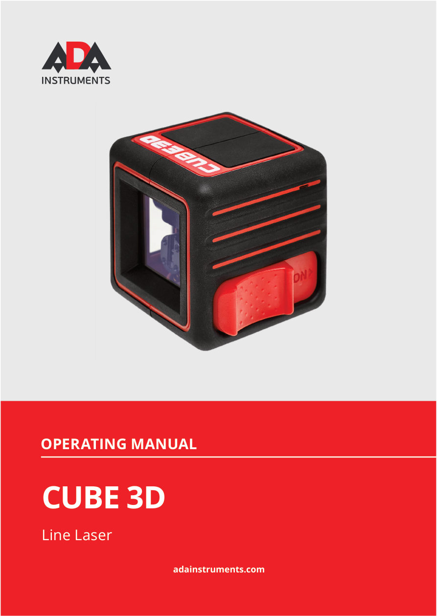 Лазерный нивелир ADA Cube 3D Professional Edition