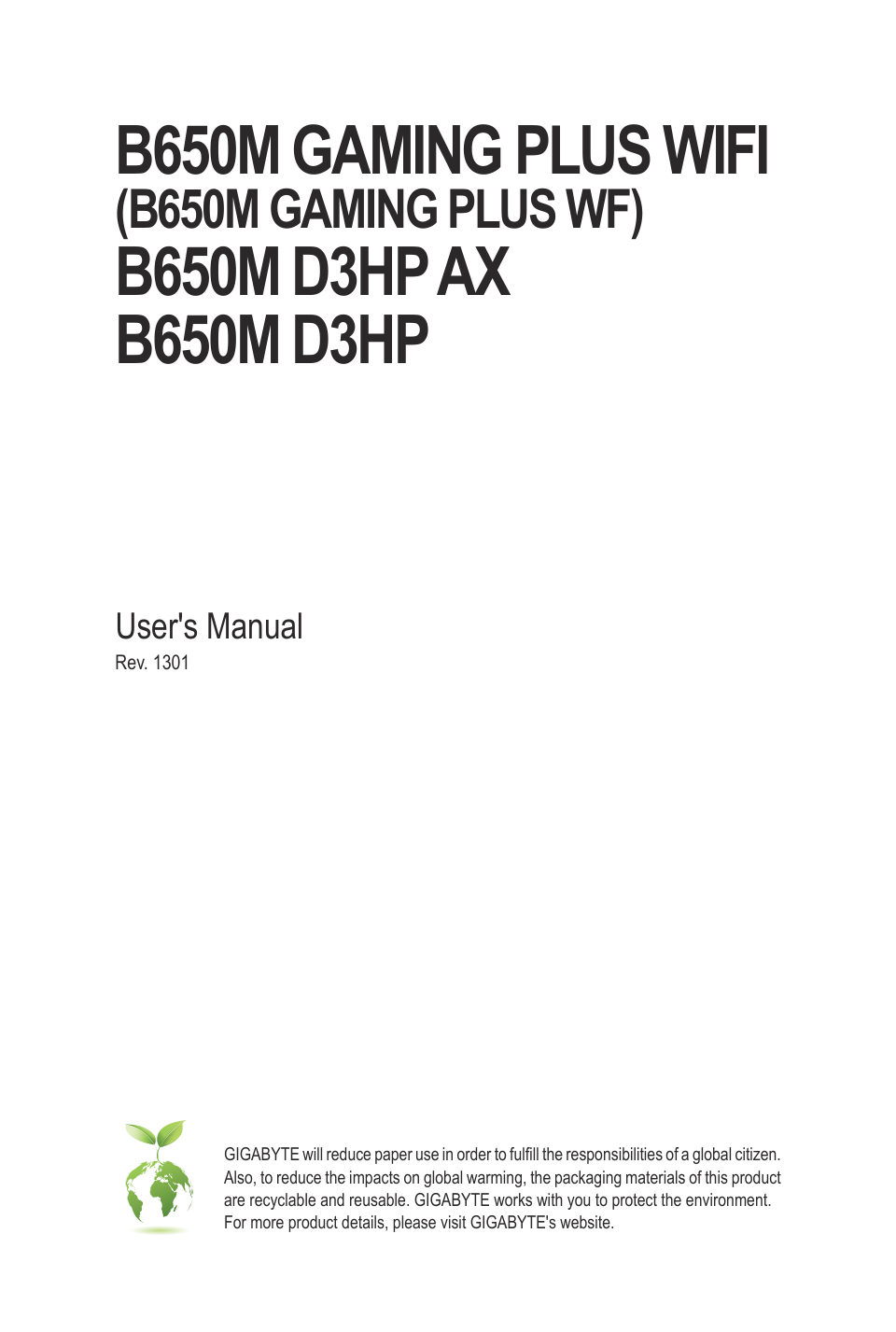 Материнская плата GIGABYTE B650M D3HP