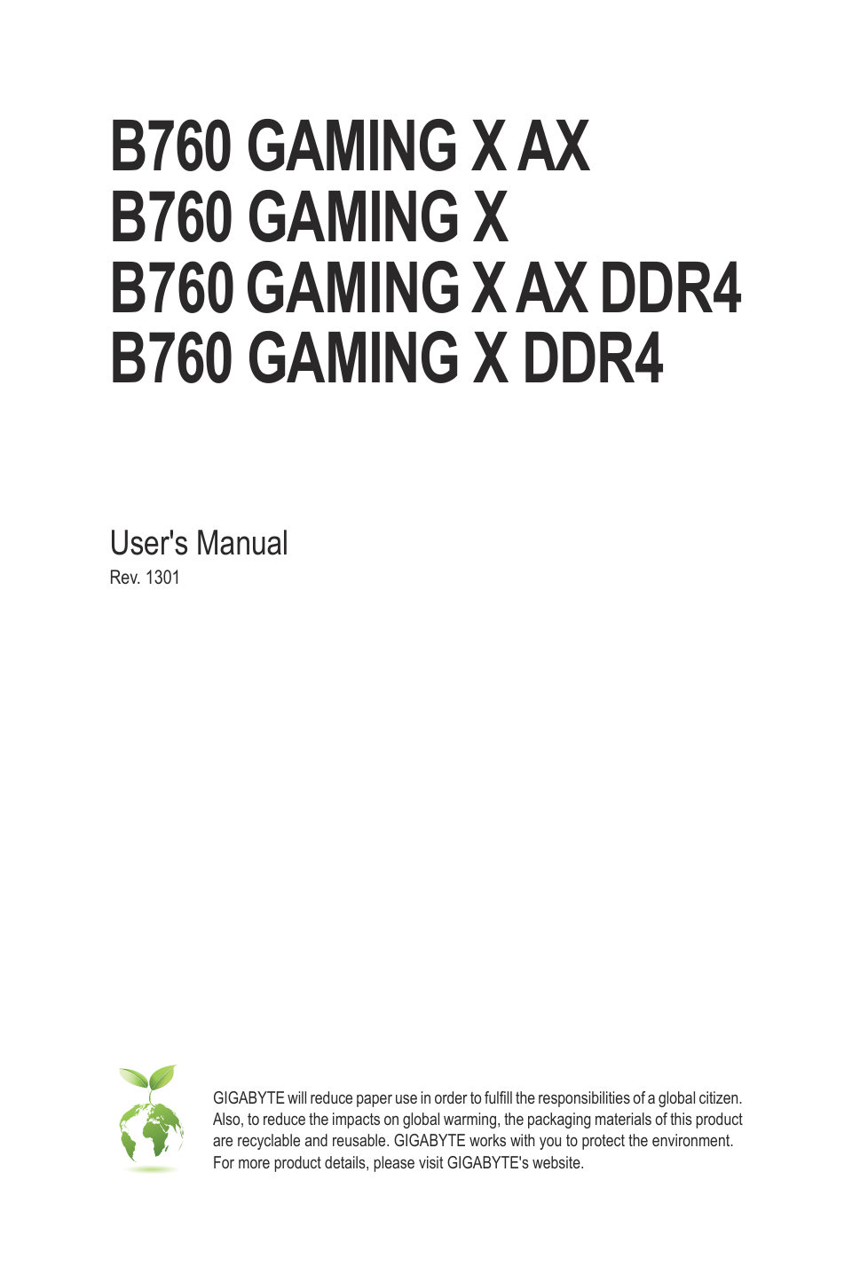 Материнская плата Gigabyte B760 GAMING X D4 GEN5