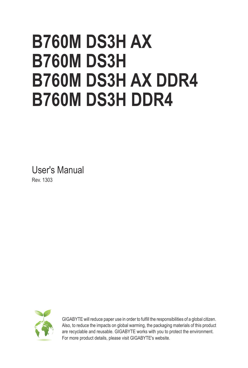 Материнская плата GIGABYTE B760M DS3H AX DDR4