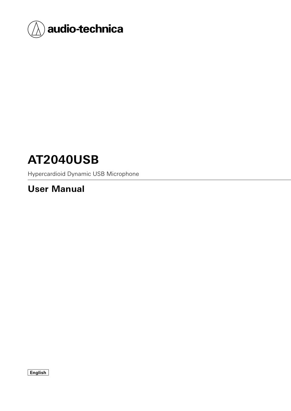 Микрофон Audio-Technica AT2040USB