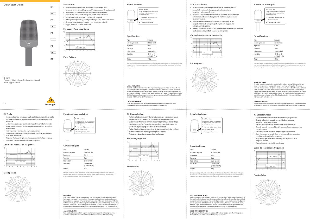 Микрофон Behringer B 906