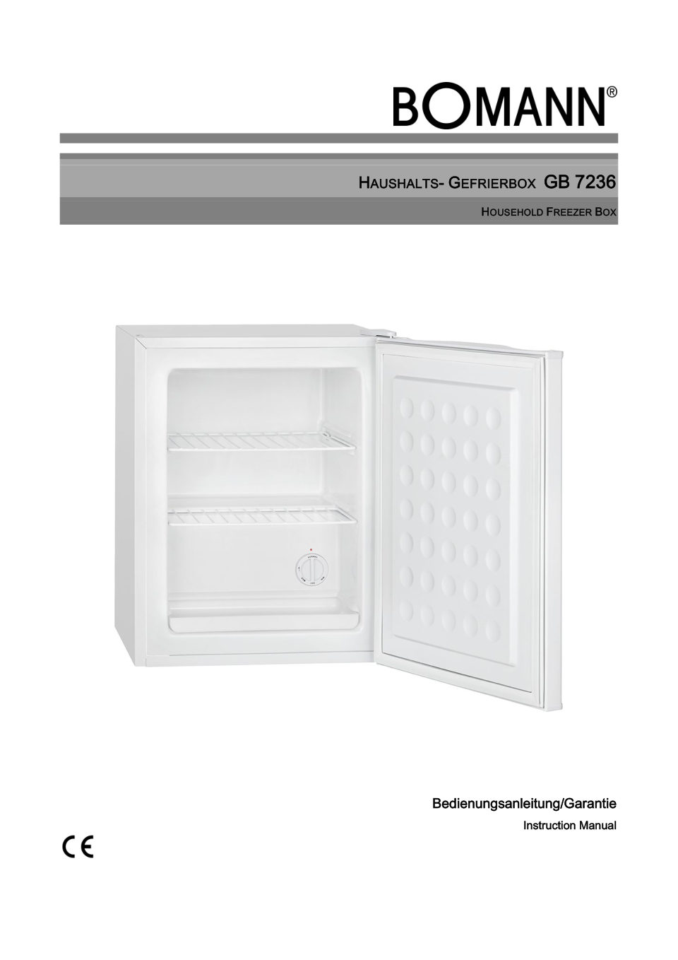 Морозильный шкаф Bomann GB 7236 schwarz