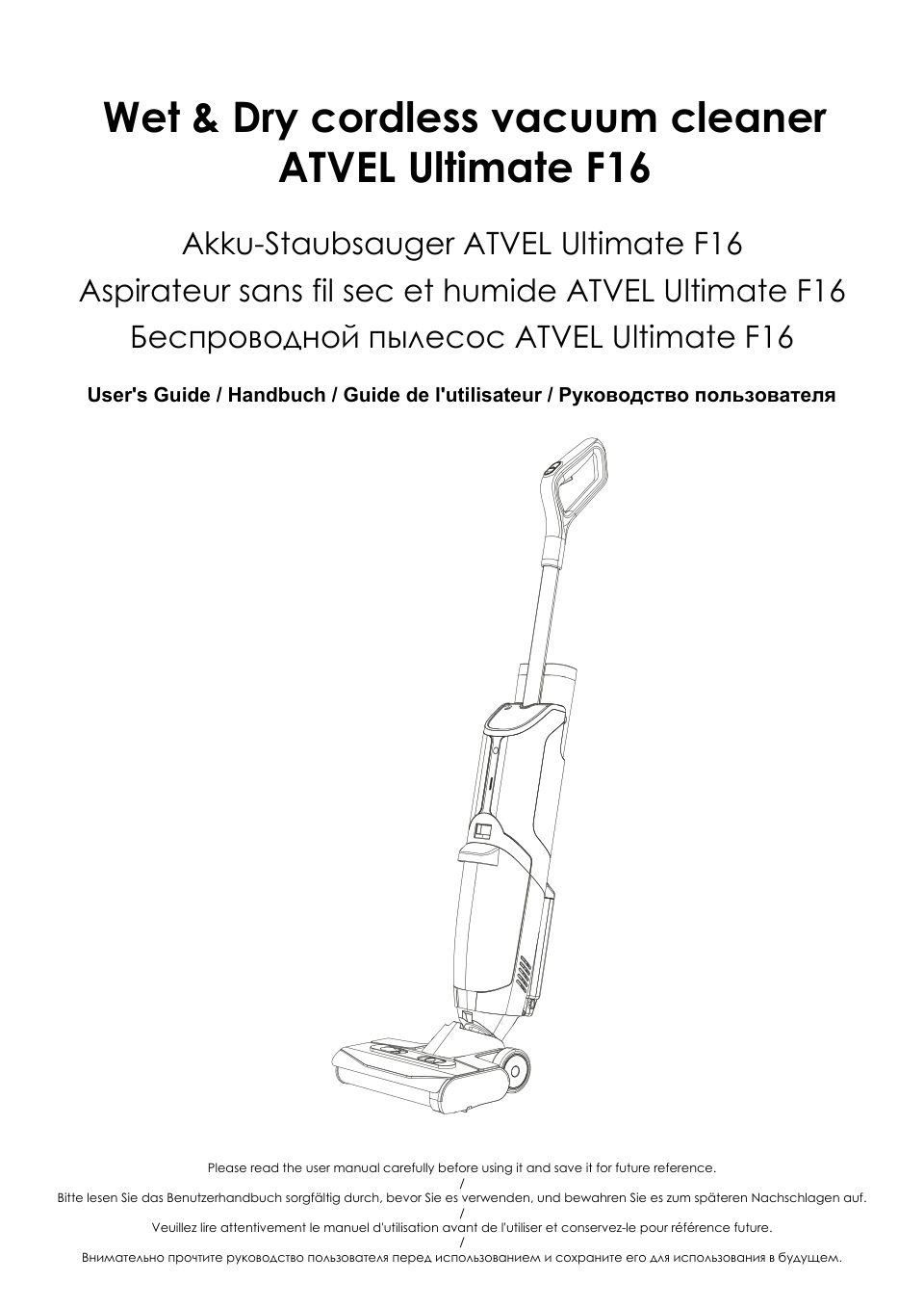 Моющий пылесос вертикальный Atvel F16 Ultimate