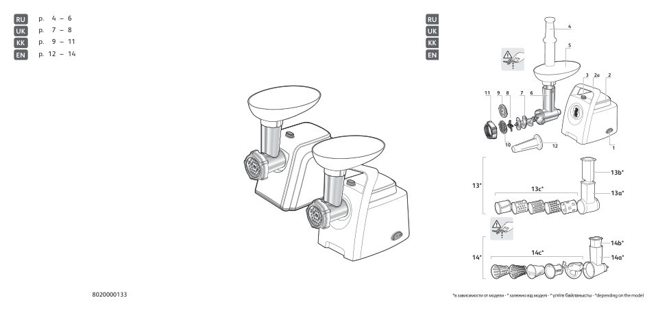 Мясорубка MOULINEX ME106832
