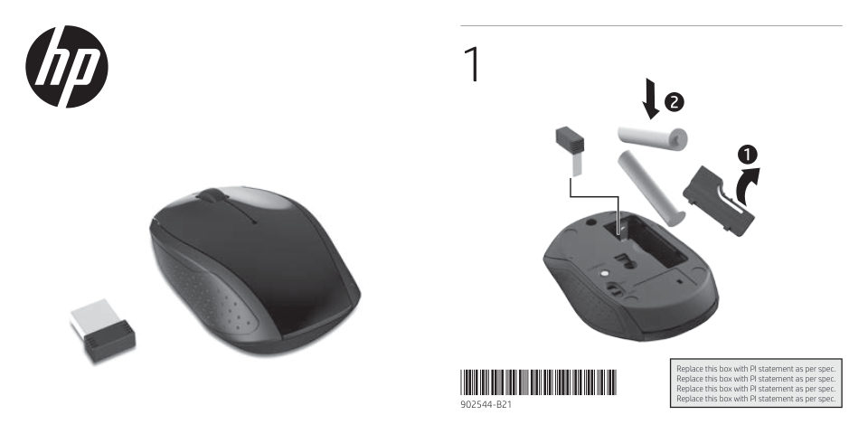 Мышь беспроводная HP Wireless Mouse 200 [2HU82AA]
