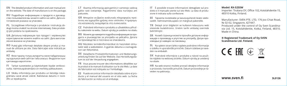 Мышь беспроводная SVEN RX-525SW [SV-021856]