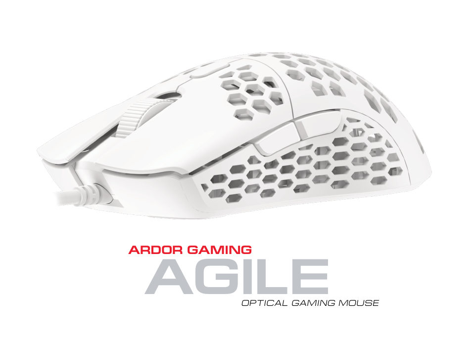 Мышь проводная ARDOR GAMING Agile [ARD-AG3389-WT]