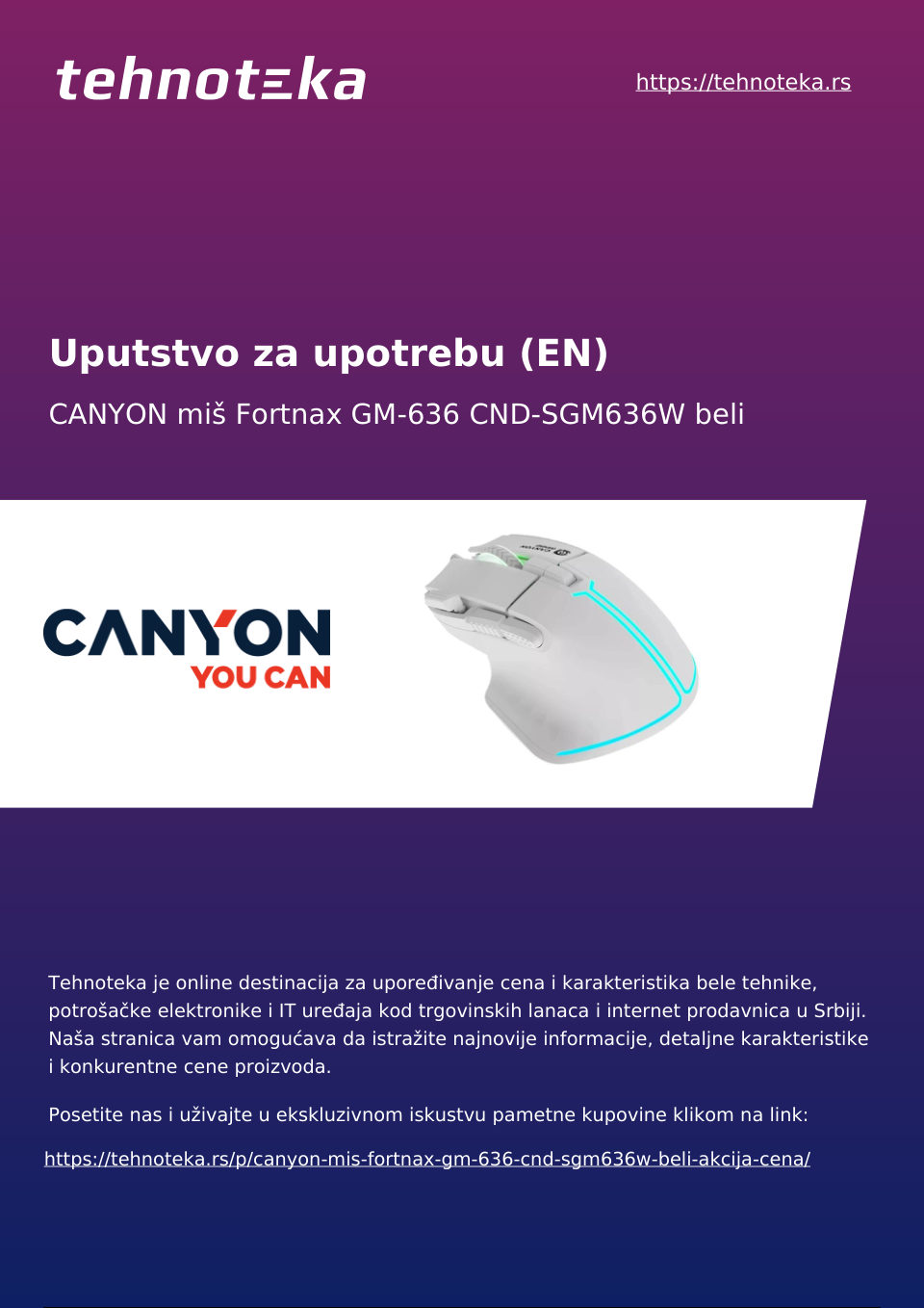 Мышь проводная CANYON Fortnax GM-636 [CND-SGM636B]