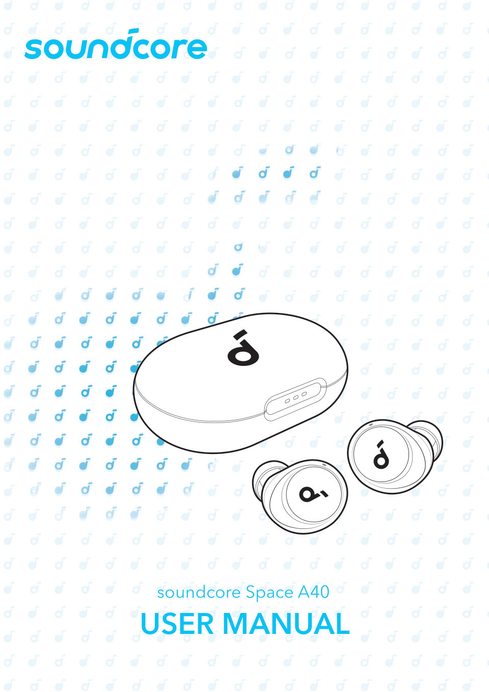 Наушники TWS Anker Soundcore Space A40 белый 2023