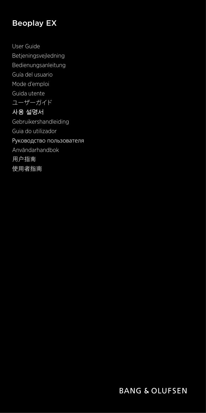 Наушники TWS Bang & Olufsen Beoplay EX черный 2022