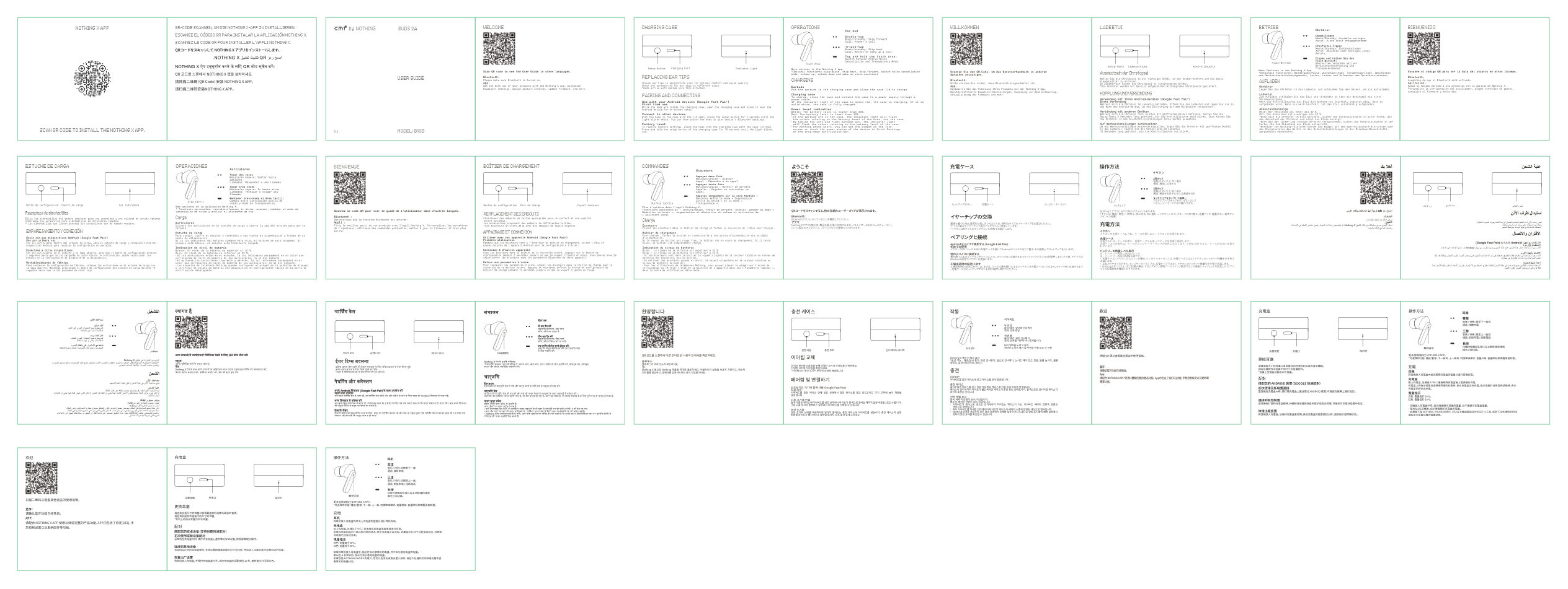 Наушники TWS CMF by Nothing Buds 2a серый 2025