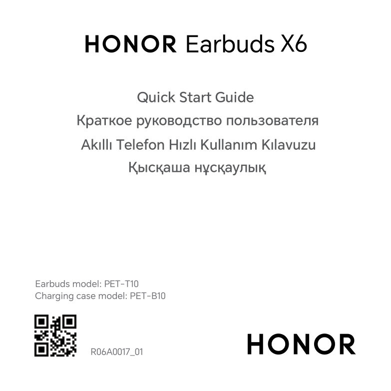 Наушники TWS Honor Earbuds X6