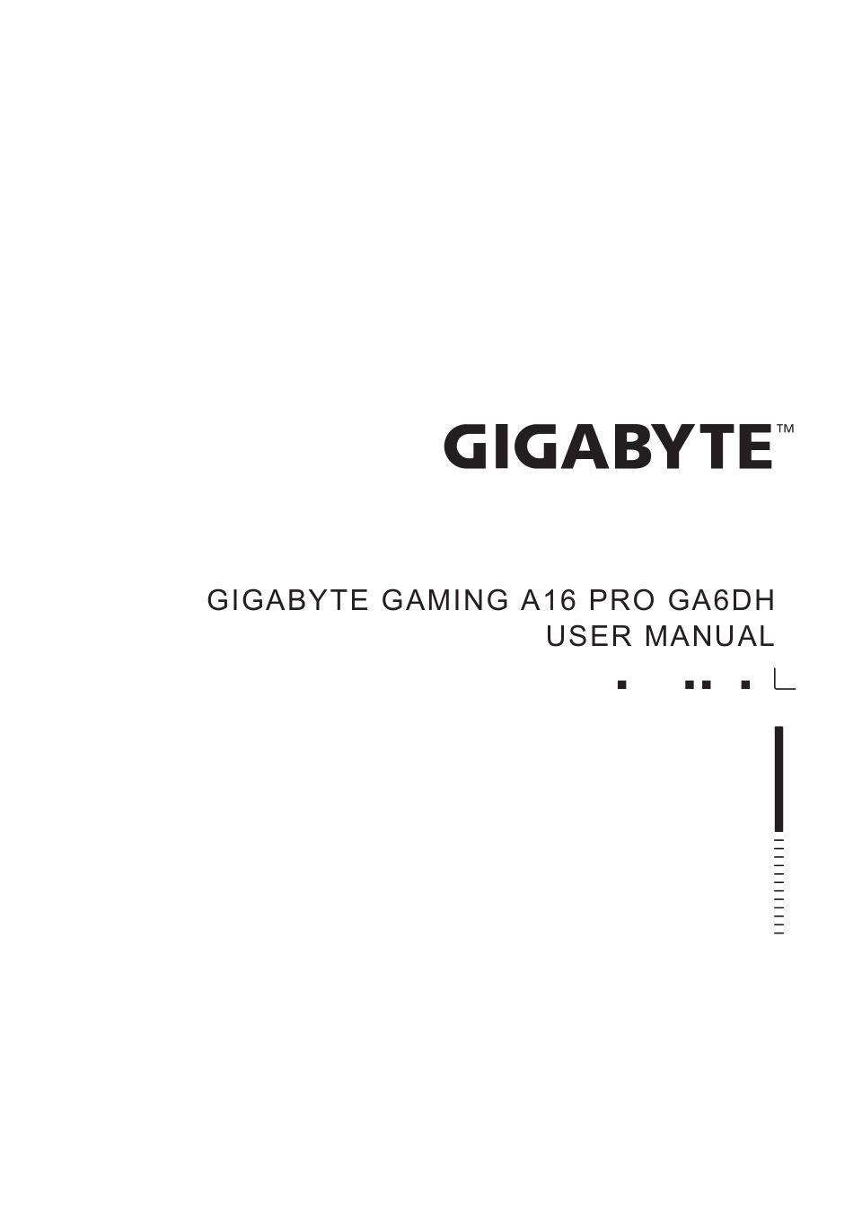 Ноутбук GIGABYTE GAMING A16 PRO GA6DH