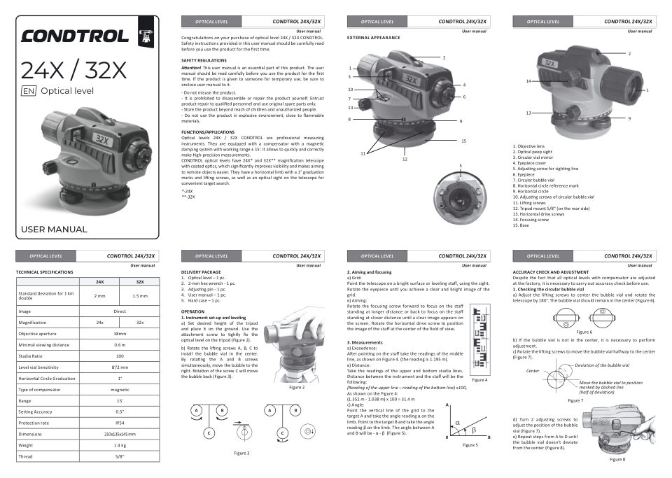 Оптический нивелир CONDTROL 32 X
