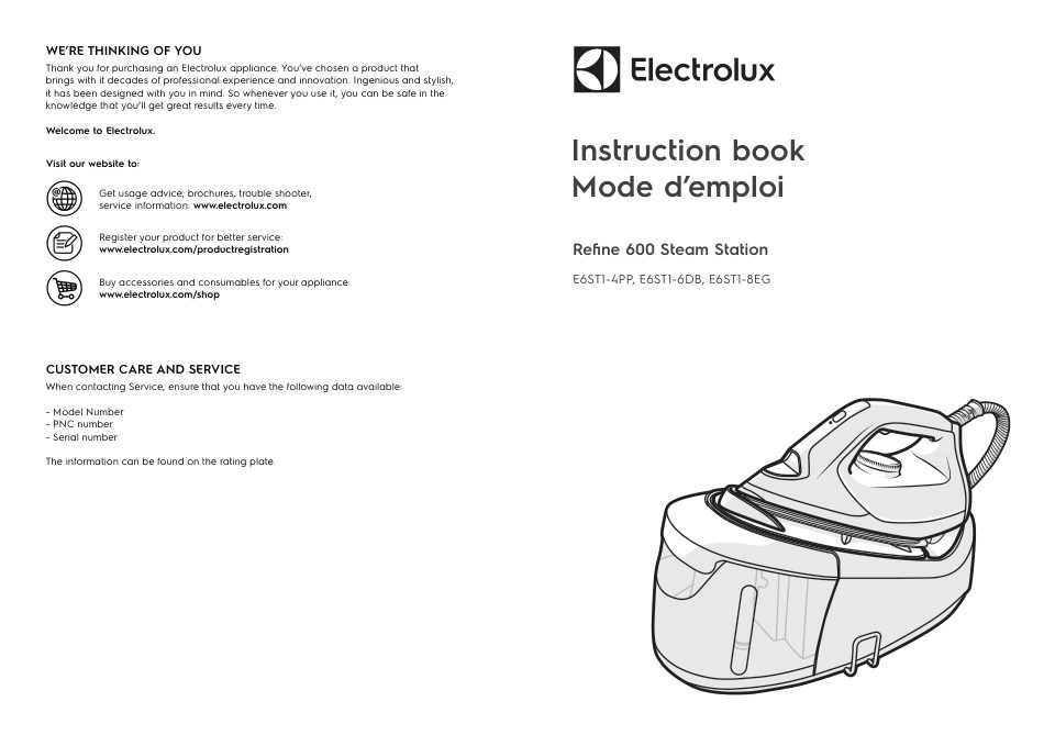 Парогенератор Electrolux Refine 600 E6ST1-8EG