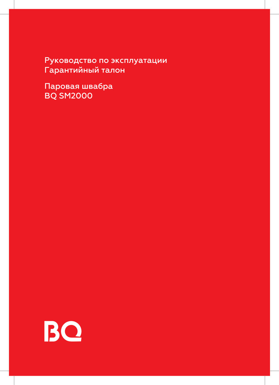 Пароочиститель BQ SM2000