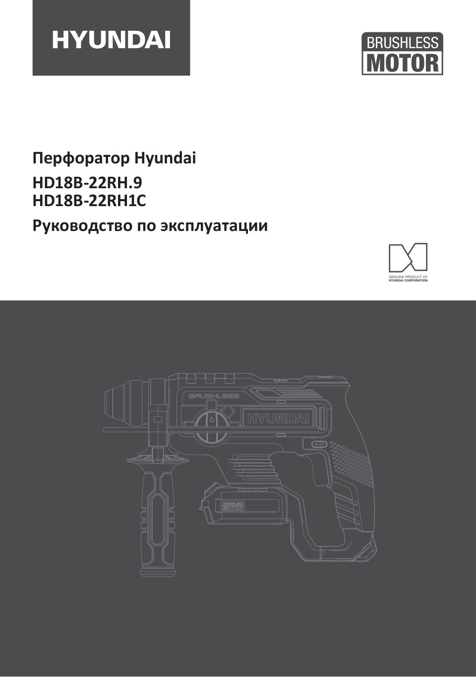 Перфоратор Hyundai HD18B-22RH1C 18V One for All