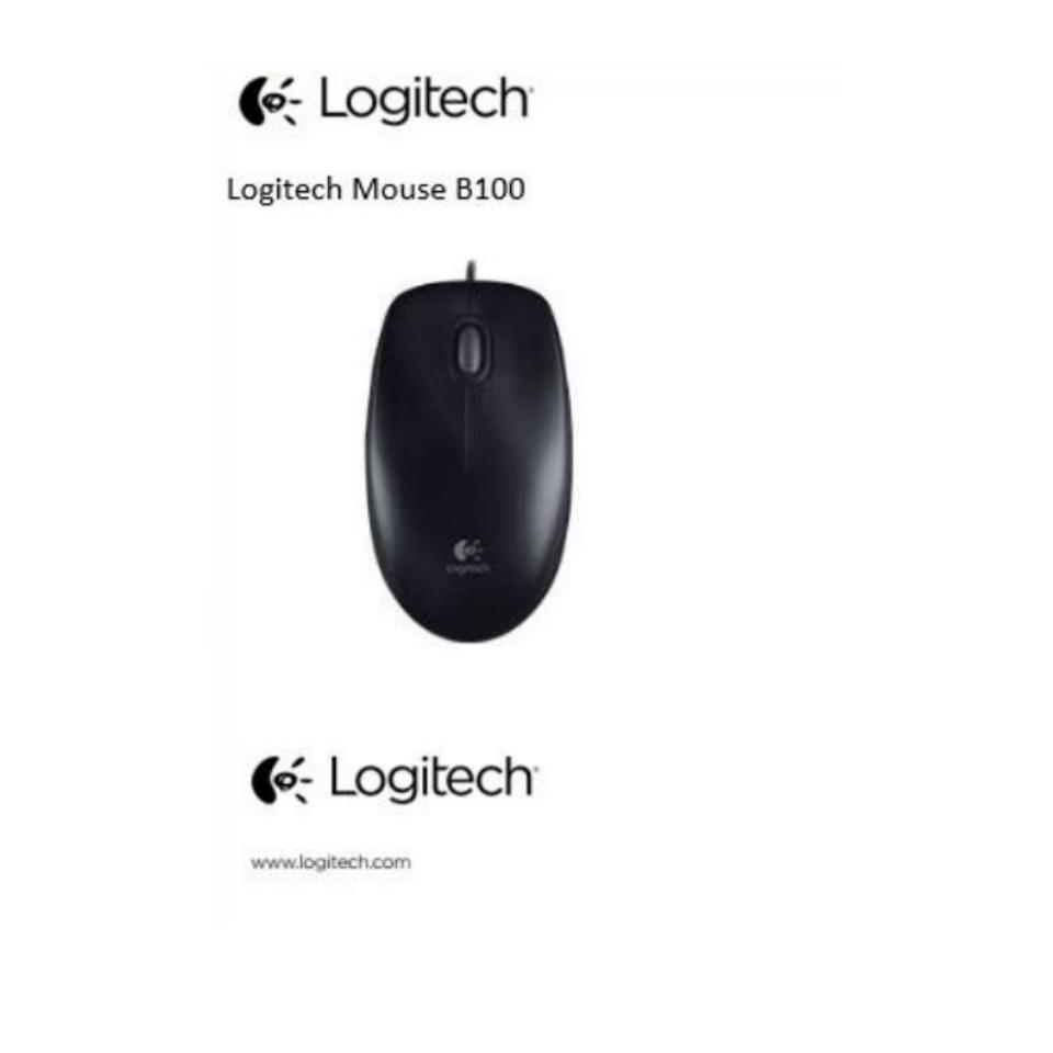 Мышь проводная Logitech B100 [910-005547]