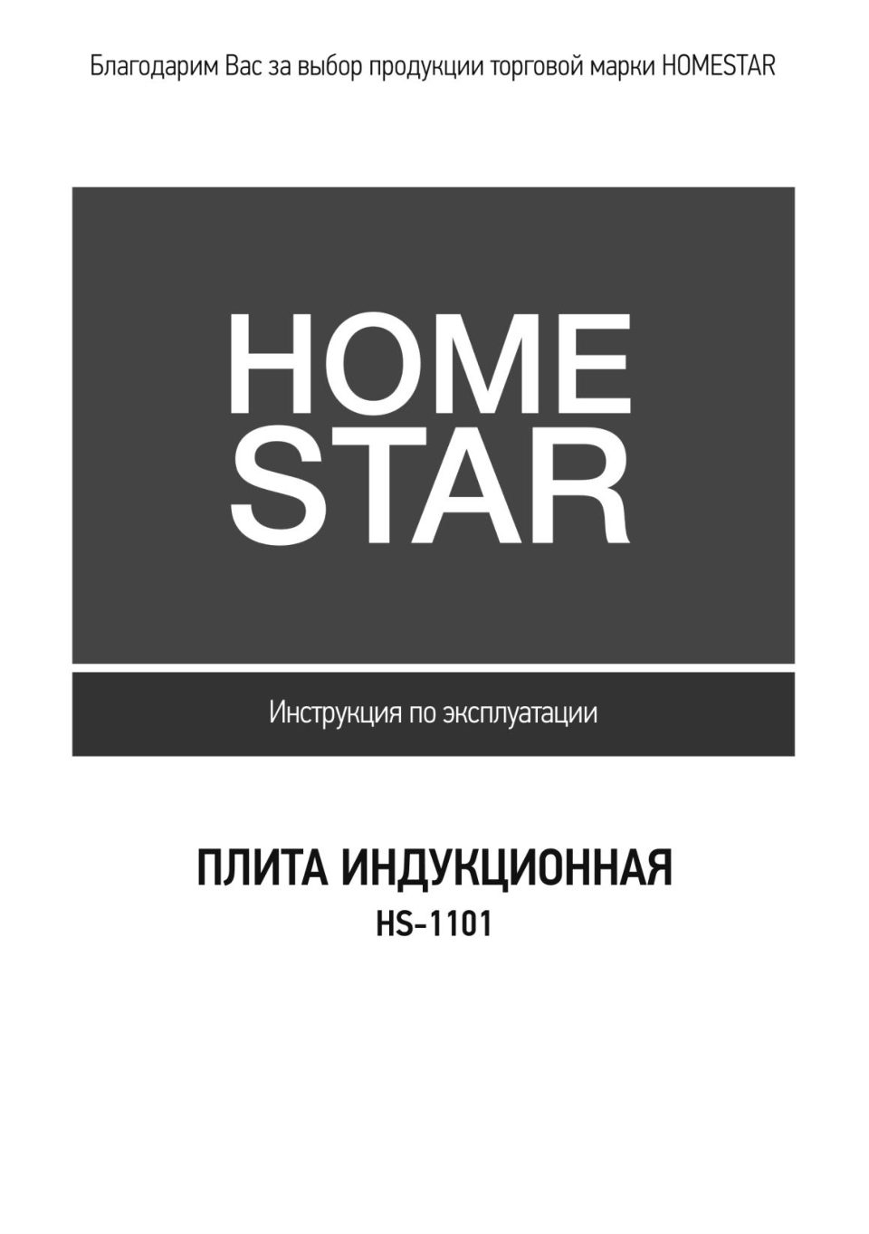 Плита компактная электрическая Homestar HS-1101