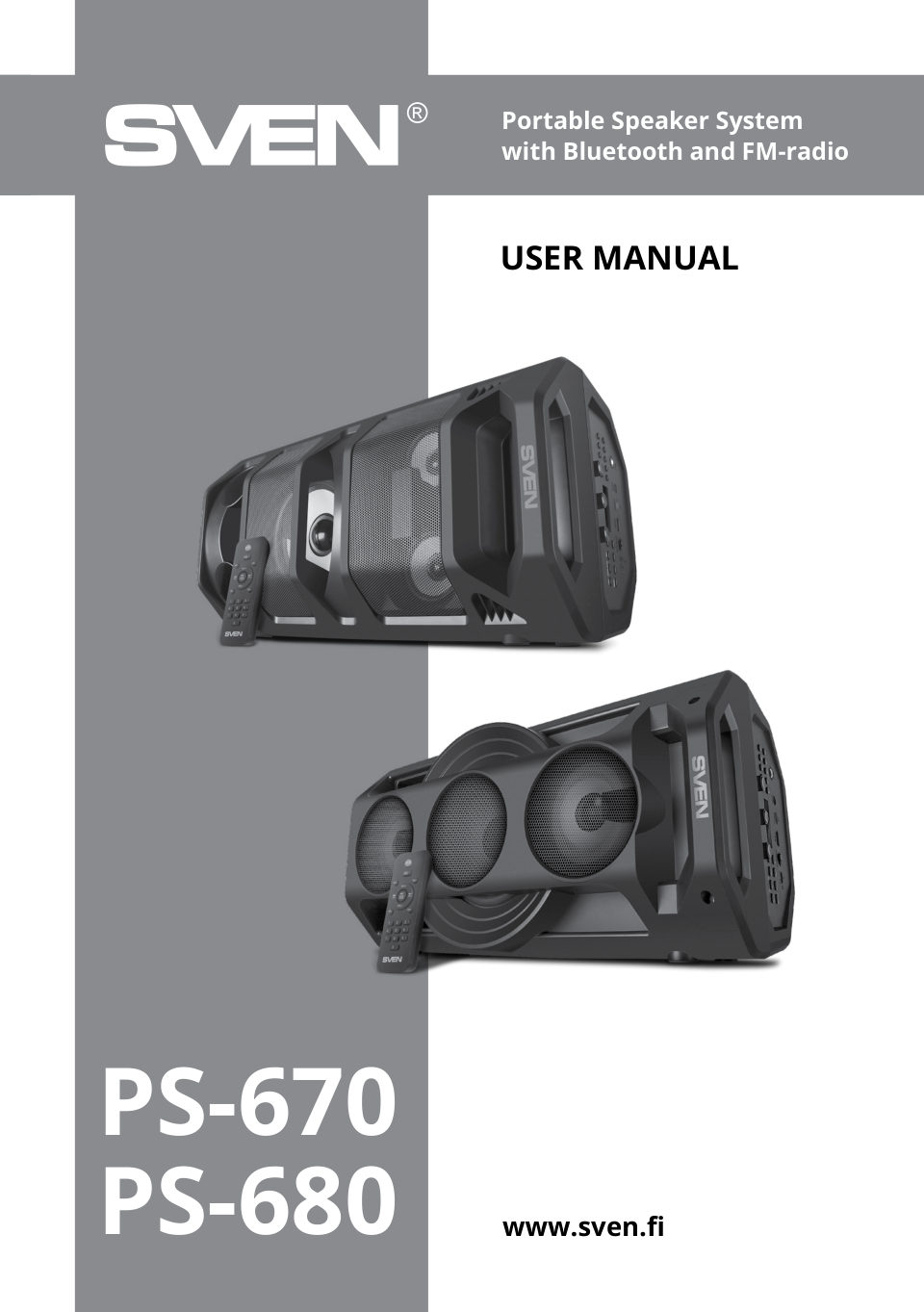 Портативная аудиосистема SVEN PS-670,