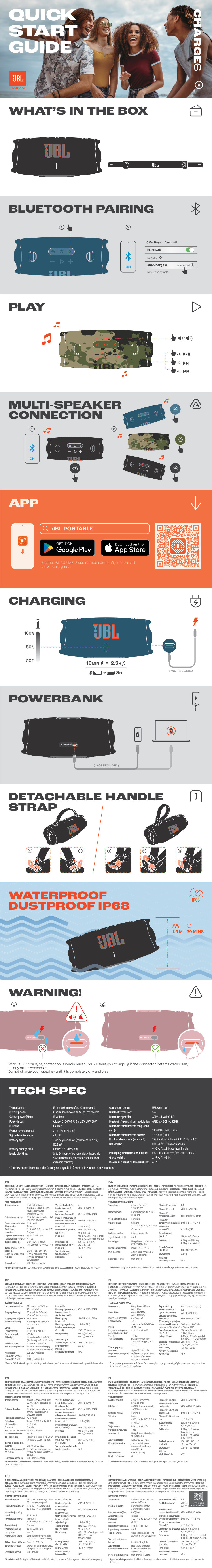 Портативная колонка JBL Charge 6,