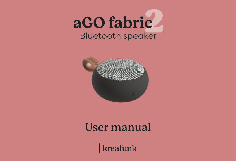 Портативная колонка KreaFunk aGO II Fabric,