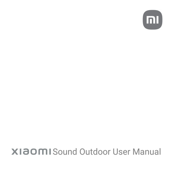 Портативная колонка Xiaomi Sound Outdoor,