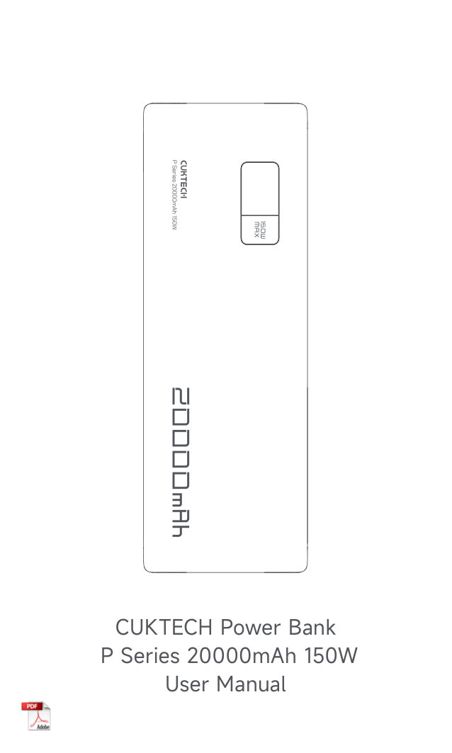 Портативный аккумулятор CUKTECH PB200P