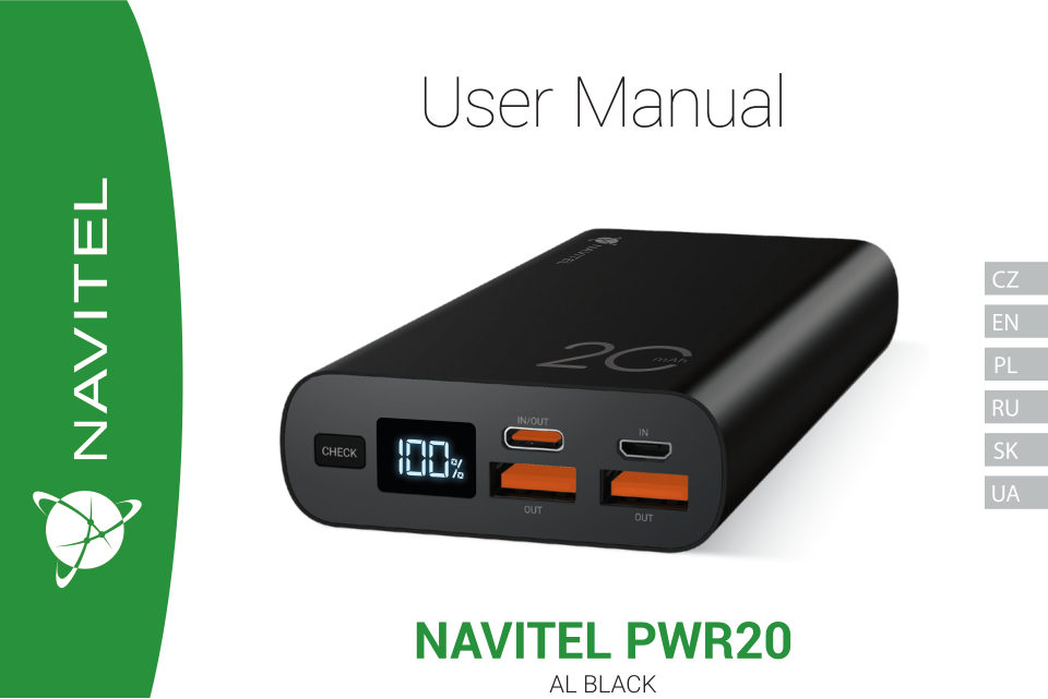 Портативный аккумулятор NAVITEL PWR20 AL