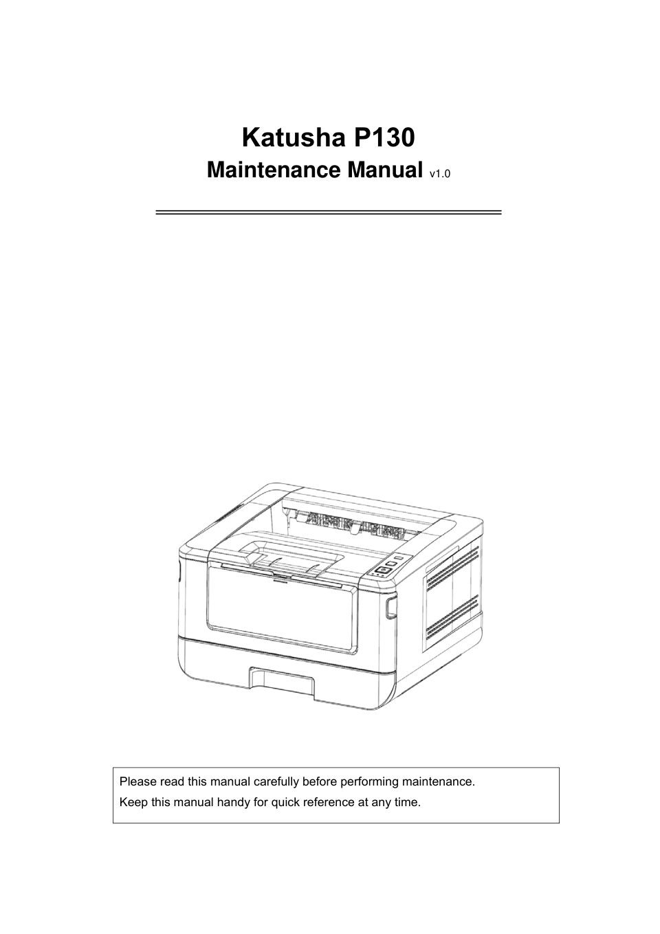 Принтер лазерный Катюша P130