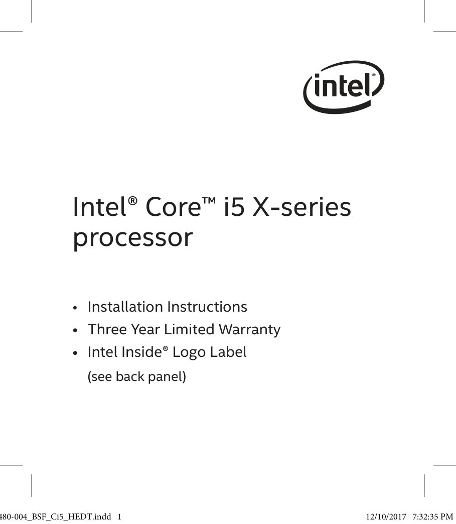 Процессор Intel Core i5-12400 BOX