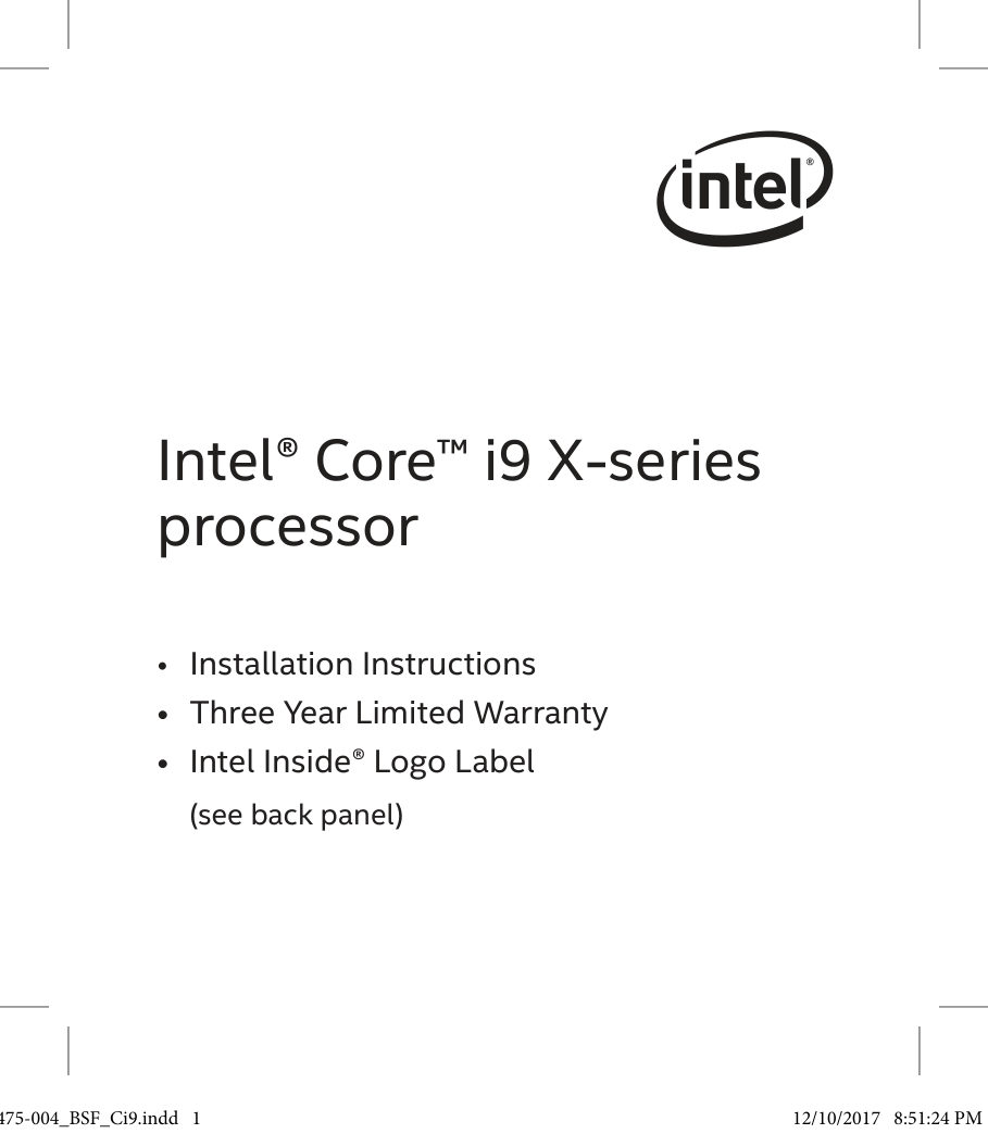 Процессор Intel Core i9