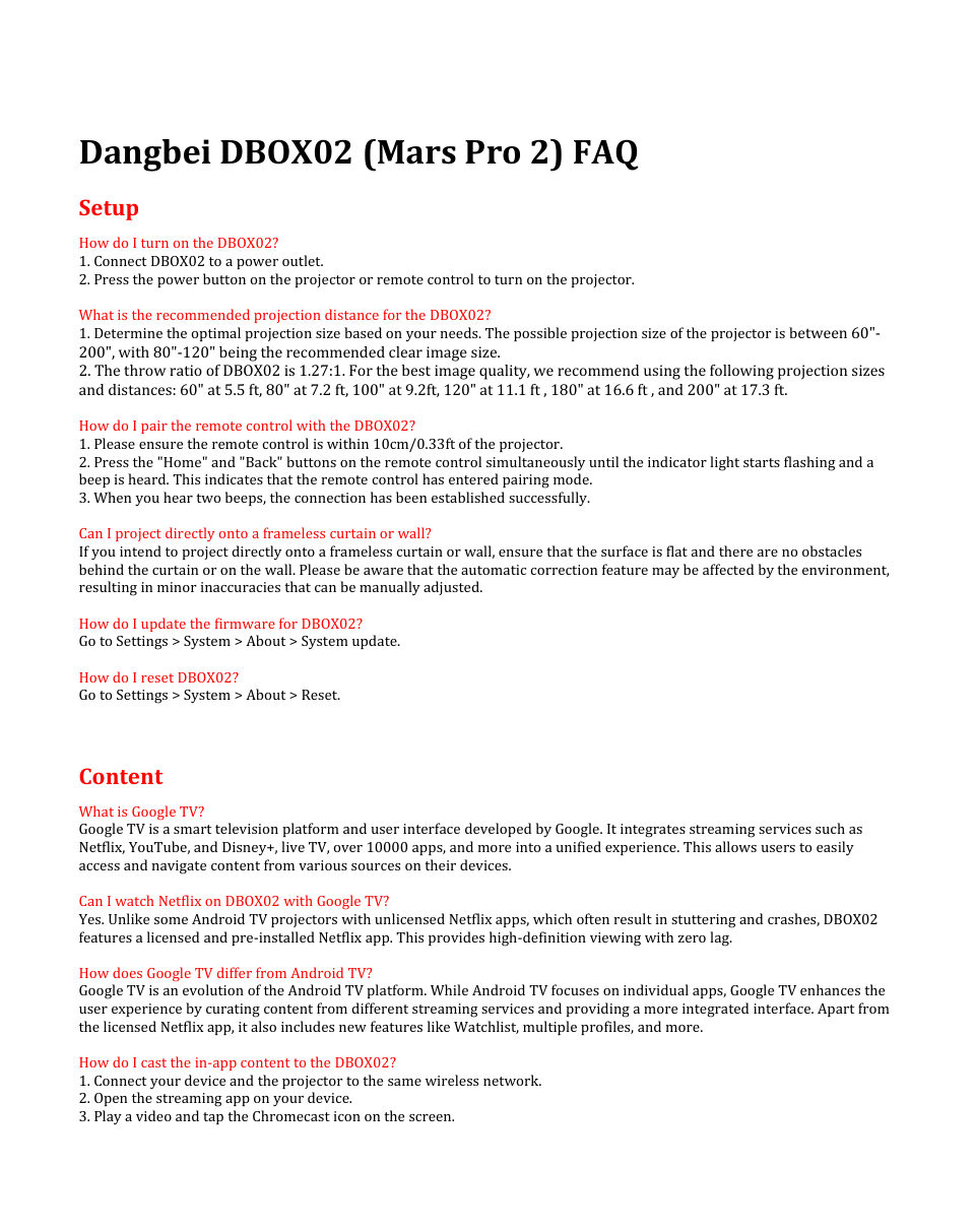 Проектор Dangbei DBOX02