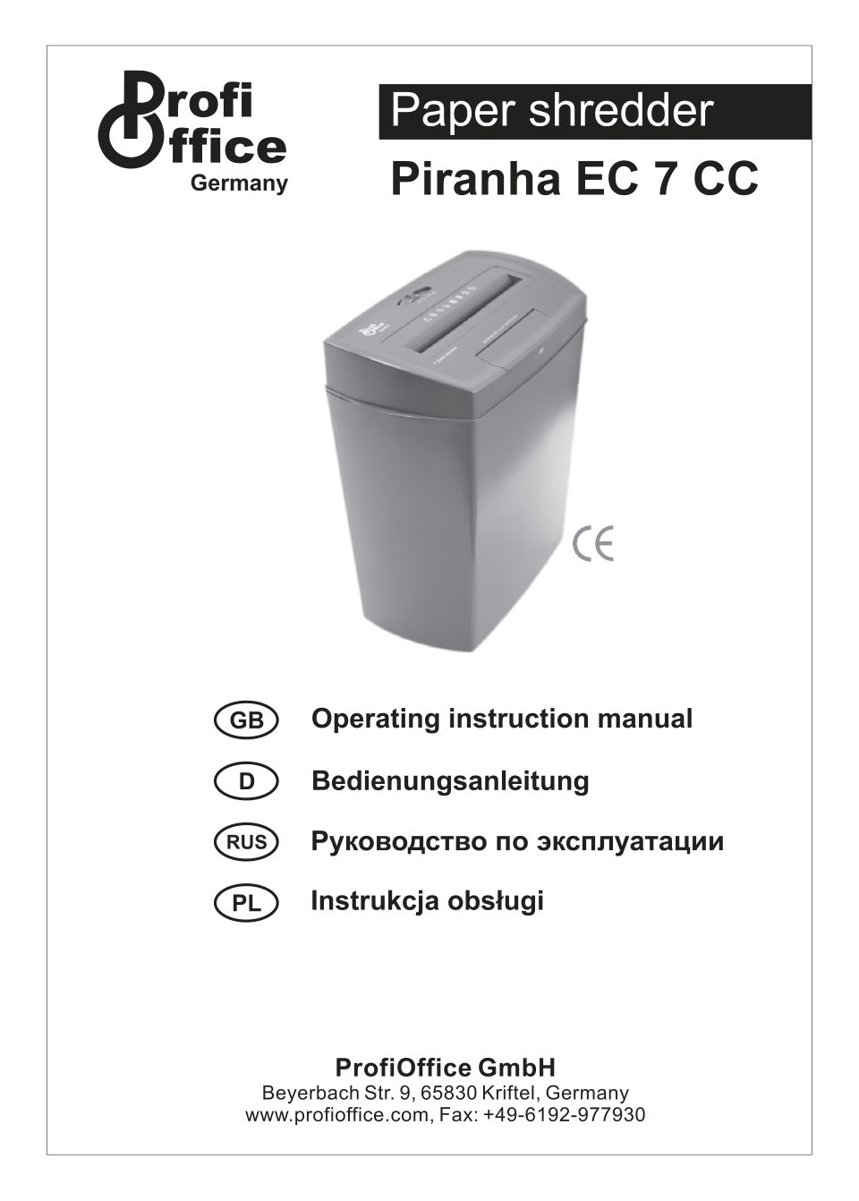 ProfiOffice Piranha EC 7 CC