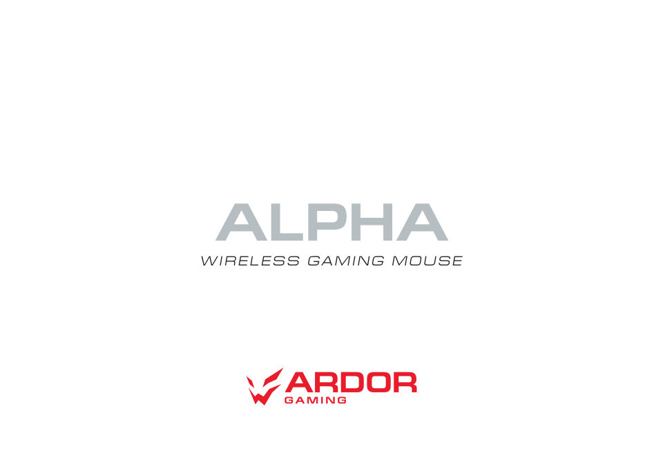Мышь беспроводная/проводная ARDOR GAMING Alpha [ARDW-ALP3950-WT]